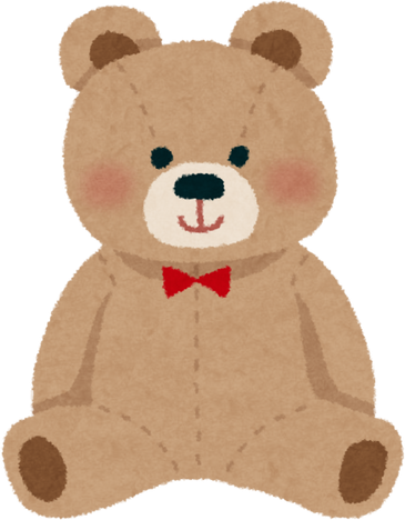 Illustration of a Brown Teddy Bear with a Red Bow Tie